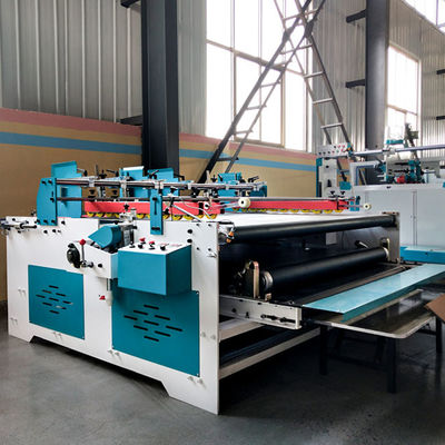 RINO Carton Box Folder Gluer Machine , Semi Automatic Corrugated Folder Gluer 3.2kw