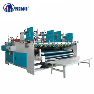 Corrugated Board Semi Automatic Gluing Machine 1.45 Tons CE Certificate