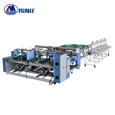 5ply Cardboard Fold And Glue Machine 4000 Pieces/Hour Flexible Operation