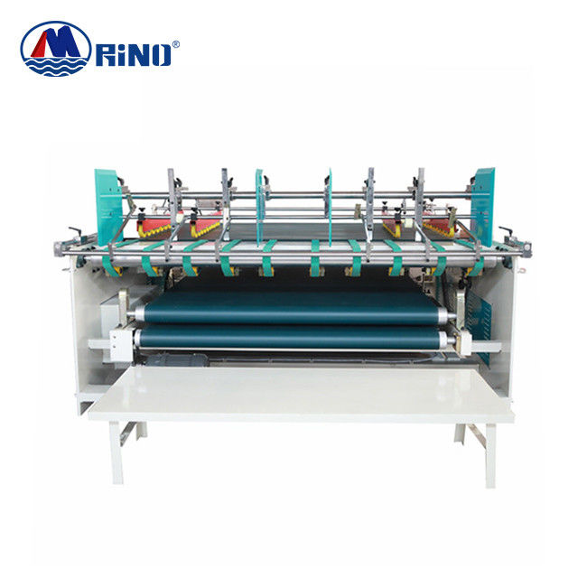 Corrugated Board Semi Automatic Gluing Machine 1.45 Tons CE Certificate